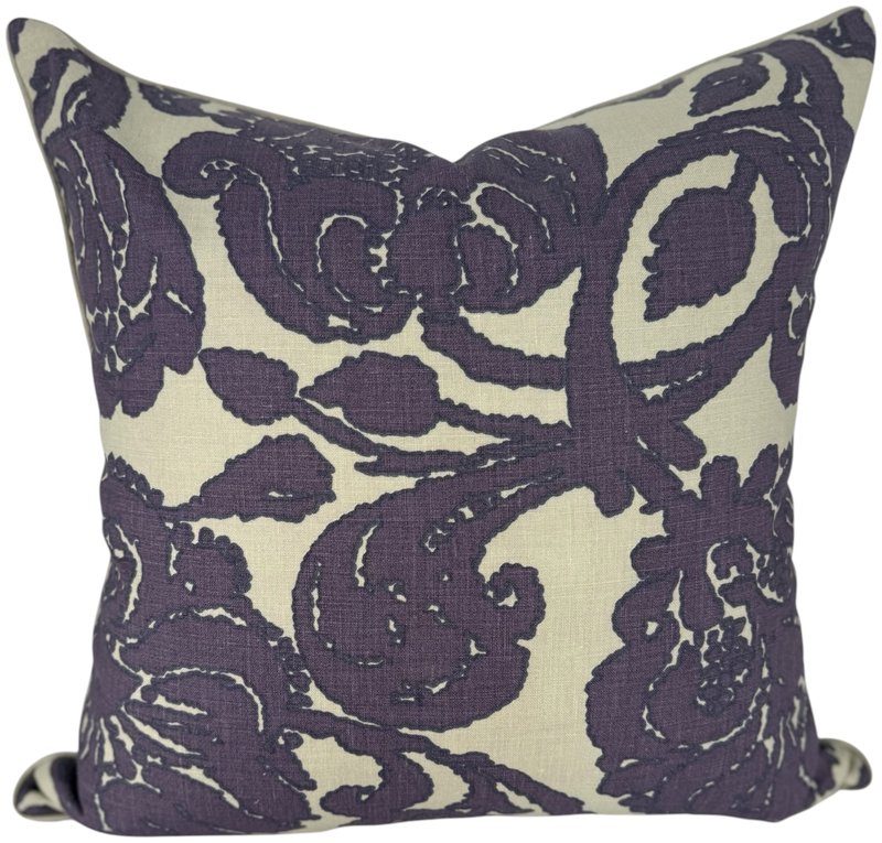 Arabesque Plum pillow