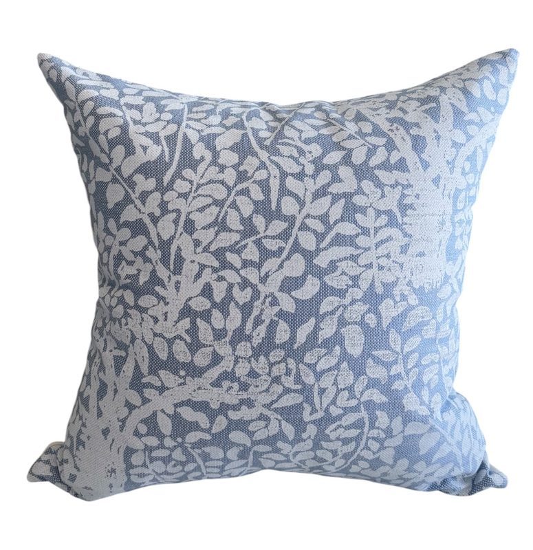 Arbre de Matisse blue and white pillow product photo