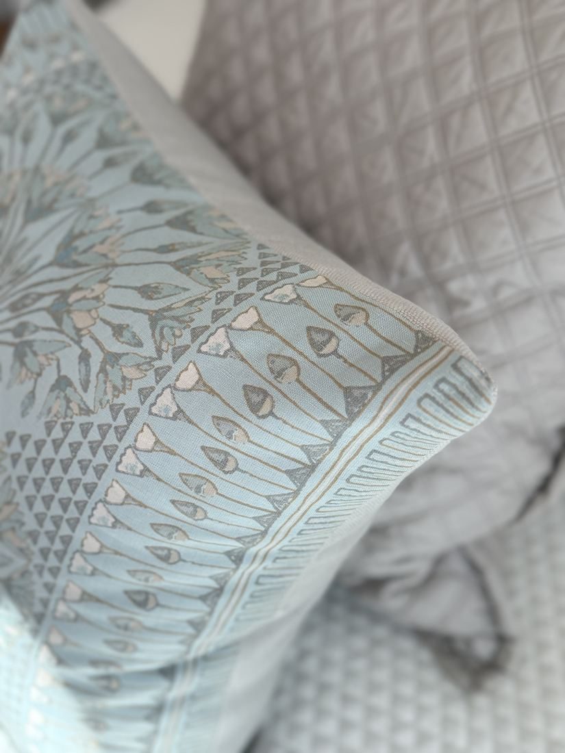 Cairo pillow Egyptian border pattern detail