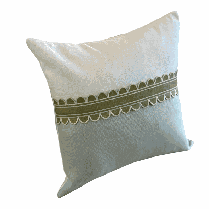 Coastal Stripe pillow by PepperTree Designs