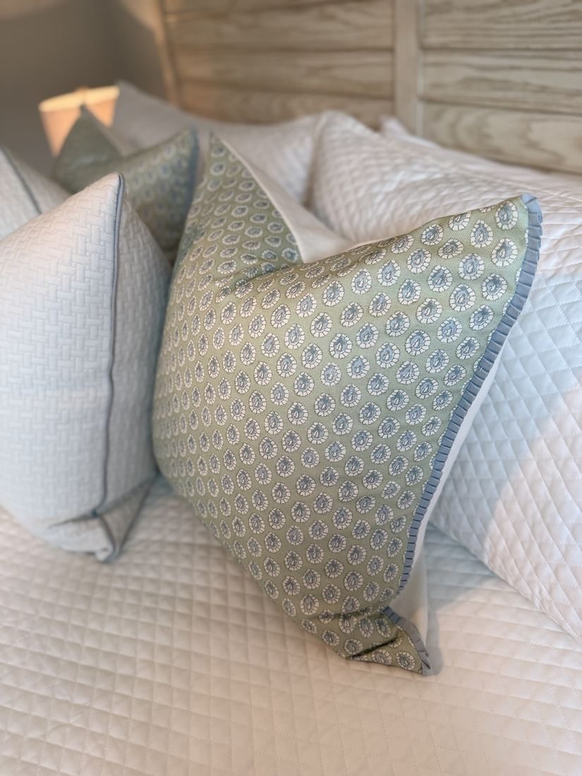 Dotti GP and J Baker pillow styled on bed
