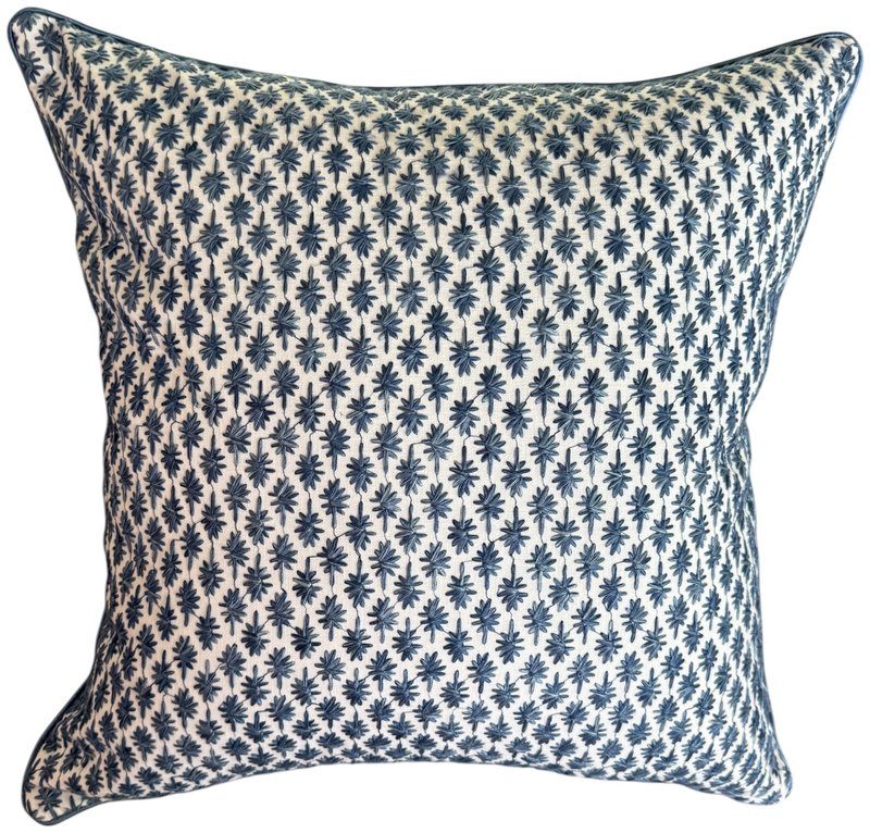 Kristin Kravet embroidered pillow by PepperTree Designs