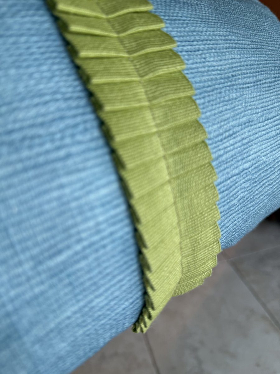 Lima pleated trim close-up